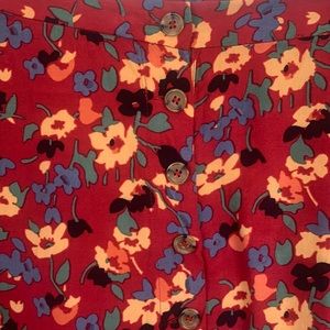 & Other stories, button up skirt with slit